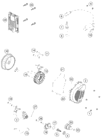 KTM Throttle body 2022 250 XC TPI Engine 55741001000