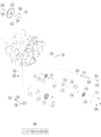 KTM Engine case cmpl. 2021 250 XC-F Engine 79330000044