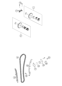 KTM Header, inflow 1st catalytic converter 2020 390 ADV ORANGE 94305007031