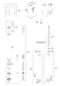 KTM Subframe jet black 2022 390 ADVENTURE, Orange - B.D. Chassis 95803002044C1