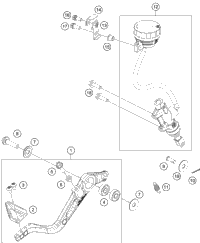 KTM radiator assembly 2018 390 DUKE - Engine 93335010233