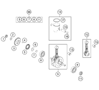 KTM CRANKSHAFT CPL. 2015 50 SX 45230018000