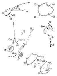 KTM CON.ROD REP.SET 250/520 RAC.00 2008 525 EXC ATV 59030015044