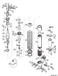 KTM Shock housing cpl. 2022 65 SX EU Chassis 36120846S2