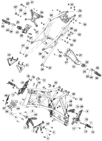 KTM EXHAUST PIPE REAR CPL. 2010 1190 RC8 Orange 69005008000