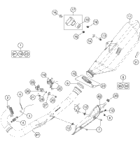KTM FR.FAIR.UP.PART L/S WH.GL.RC8 2011 1190 RC8R White 6900800110028A