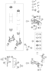 KTM SWING ARM CPL. RC8 BLACK 2010 2010 2011 1190 RC8R White 6900403024433