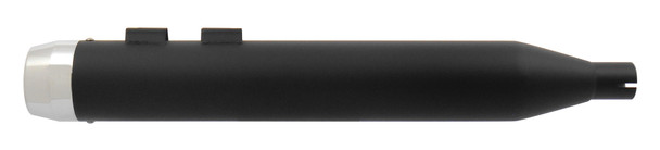 4.5" SLIP-ON MUFFLER SET FOR TOURING MODELS 1985/2016 BLACK W/CHROME TAPERED TIPS