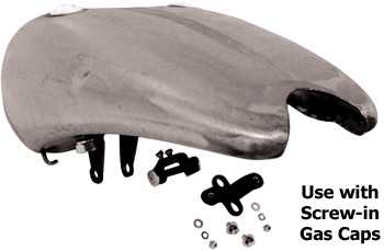 V-Factor 4.2 Gallon Stretched One Piece Gas Tank Fits Harley Softail 1984-99, FXWG 1985-86