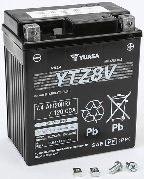 Ytz8V Factory Activated Maintenance Free 12 Volt Battery 2018 Arctic Cat ZR 200YUAM728ZV