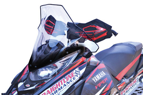 Yamaha Sr Viper Tall Clear W/Black  19" 2023 Arctic Cat M 8000 Mountain Cat Alpha One ATAC ES 16514540