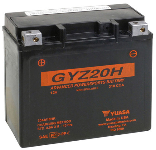 Yuasa Gyz20H Factory Activated, Maintenance Free 2022 Arctic Cat Riot 6000 1.35in.YUAM72RGH