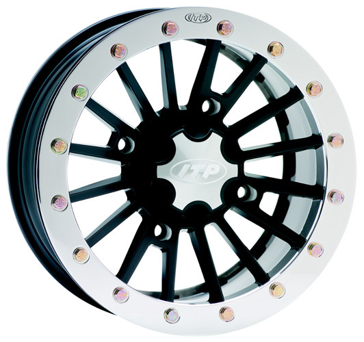 ITP Sd Dual Beadlock, Matte Black/Polished Ring (14Sd19Bx) 2004 Arctic Cat 650 V-2 4X4 Auto MRp 1428533536B