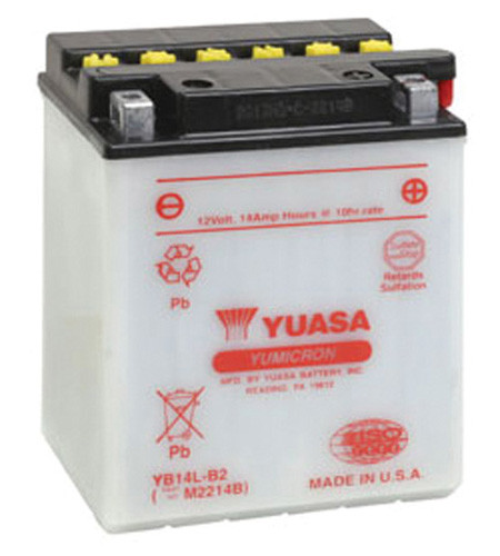 Yuasa Yb14L-B2 Yumicron-12 Volt Battery 2018 Suzuki S40 Boulevard YUAM2214B