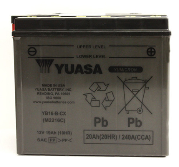 Yuasa Yb16-B-Cx Yumicron Cx-12 Volt Battery 1992 Buell RS1200 YUAM2216C Yuasa Yb16-B-Cx Yumicron Cx-12 Volt Battery 1992 Buell RS1200 YUAM2216C