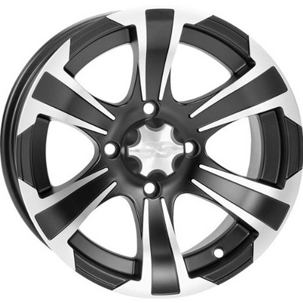 Itp Ss Alloy Ss312, Black W/ Machined - 14X6 (14Ss703Bx) Fits 2023 Kawasaki KAF820 Mule PRO-FXT Ranch Edition 1428448536B