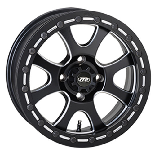 Itp Tsunami Wheel W/ Bead Lock,Matte Black (15Tsb110Bx) Fits 2015 KYMCO UXV 500i LE 50th Anniversary 1522085727B