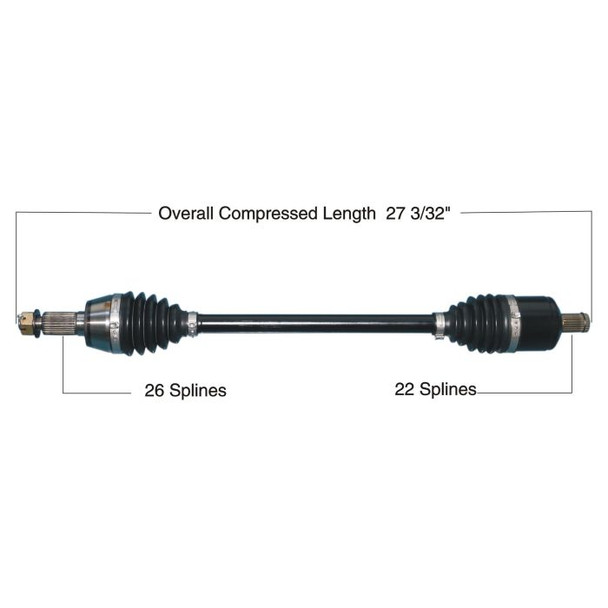 Tytaneum Heavy Duty Cv Axle Polaris Front Left / Right Fits 2020 Polaris Ranger 1000 Premium 813-0301