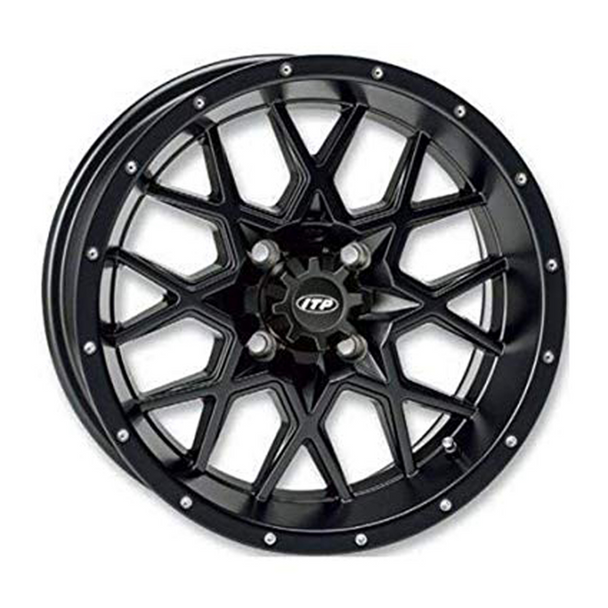 Itp Hurricane Wheel, 16X7, 4/156, Matte Black (16Rb113Bx) Fits 2020 Polaris RZR 900 Premium 1621966017B