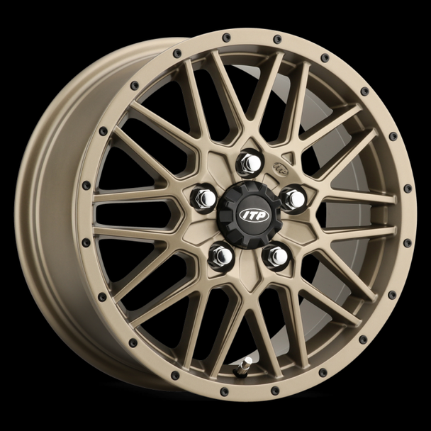 Itp Hurricane Wheel Bronze - 15" X 7", 5/4.5 (6+1) Fits 2022 Polaris RZR Turbo R Ultimate 1522763729B