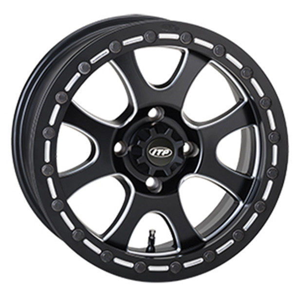 Itp Tsunami Wheel W/ Bead Lock,Matte Black (15Tsb119Bx) Fits 2018 Textron Wildcat XX 1522084727B
