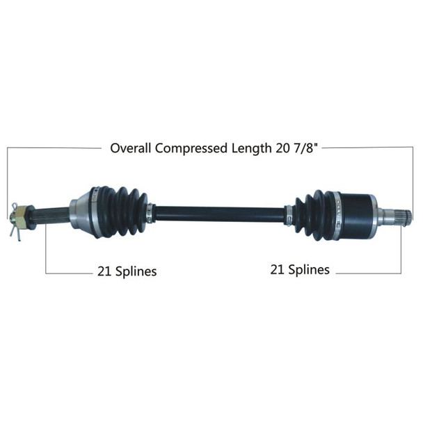 Tytaneum Oe Replacement Cv Axle Can-Am Front Left 2004 Bombardier/ QuESt 90 813-0037