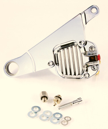 Belt Drives Chrome Billet 2 Piston Front Brake Caliper System Kit Fits: Harley FXSTS Springer Softail 1988-Later & custom Springers
