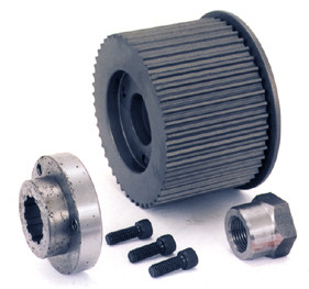 Offset 8mm Front Pulley fits Harley Softail & Dyna Wide Tire Application & BDL Primary Belt Drives