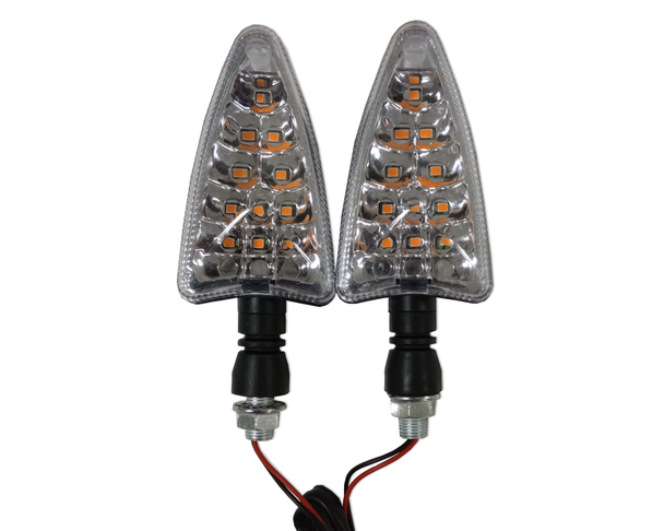 Aprilia Tuono LED Black Arrow Large Motorcycle Turn Signal Indicator Blinker Lights Front/Rear Pair