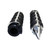 ISO grips are manufactured out of metal and are chrome plated giving them a stunning shine. The inner part of each grip is rubber, made to fit snug and tight on your handlebars.