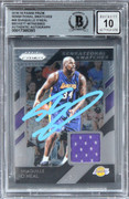 Lakers Shaquille O'Neal Signed 2018 Panini Prizm SS #49 Card