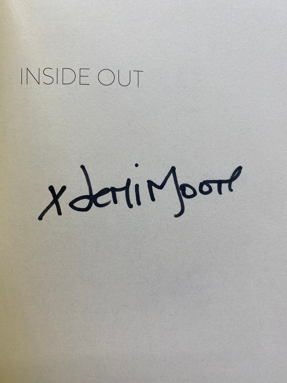 Inside Out Demi Moore (Signed Book)