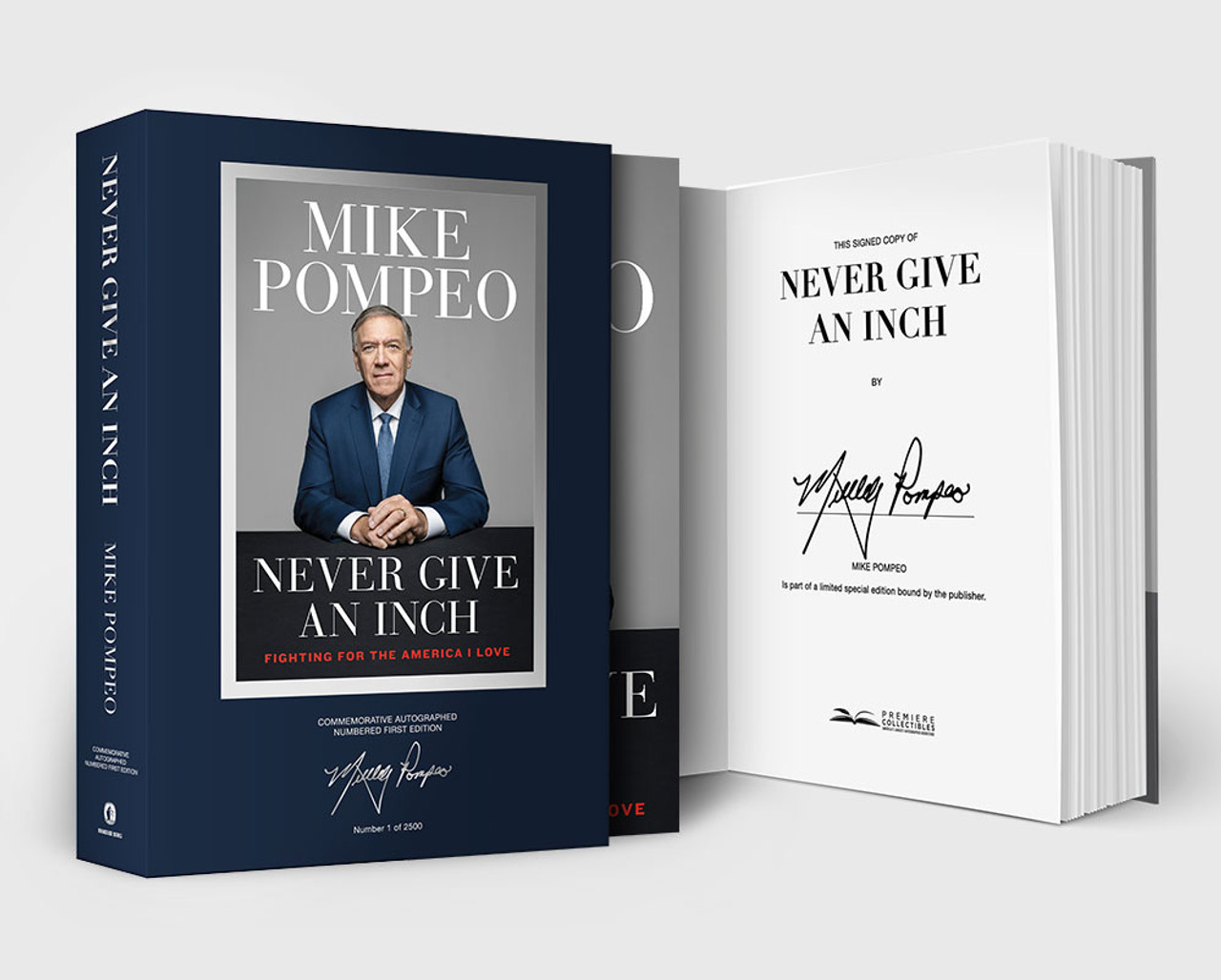 Never Give an Inch - Mike Pompeo (Signed Book)