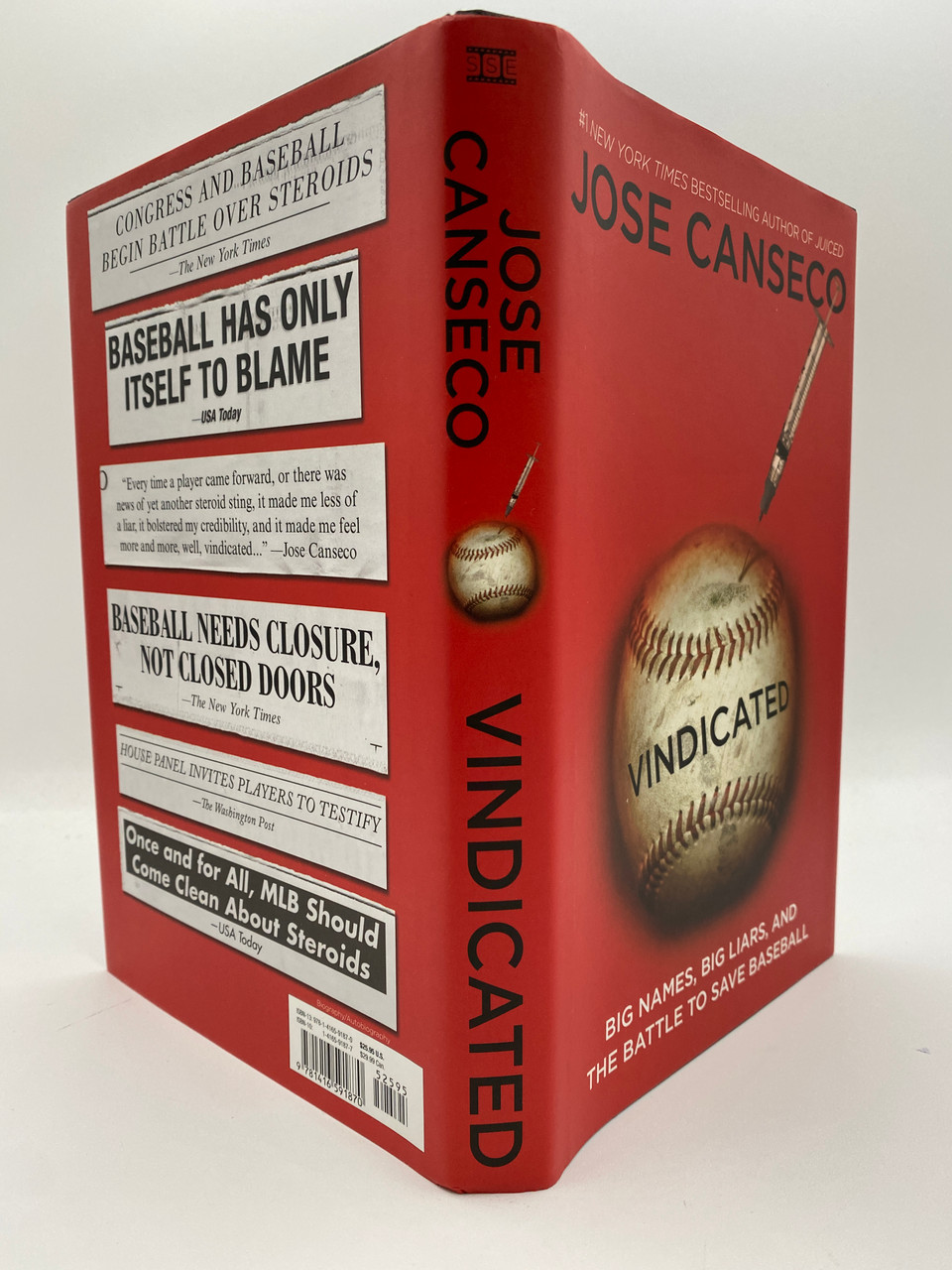 Vindicated: Big Names, Big Liars, and the Battle to Save Baseball, Jose  Canseco