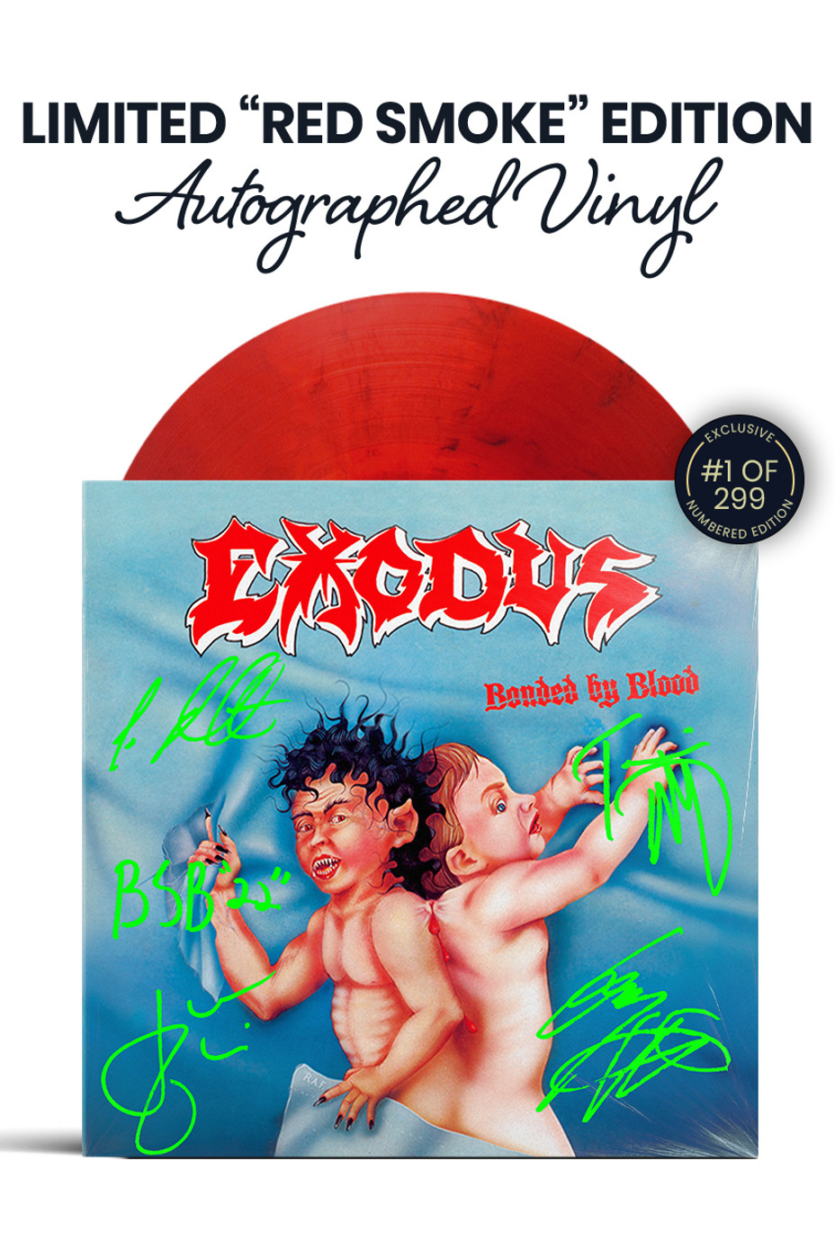 EXODUS Bonded by Blood レコード LP EXODUS BONDED BY BLOOD LP *RARE* GOLD VINYL EU PRESS LIMITED