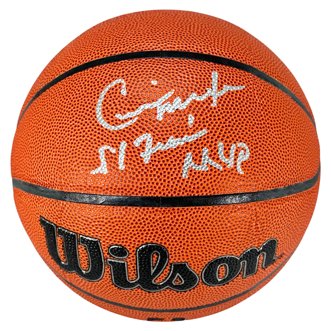 Cedric Maxwell Signed Finals MVP Inscription Wilson Authentic
