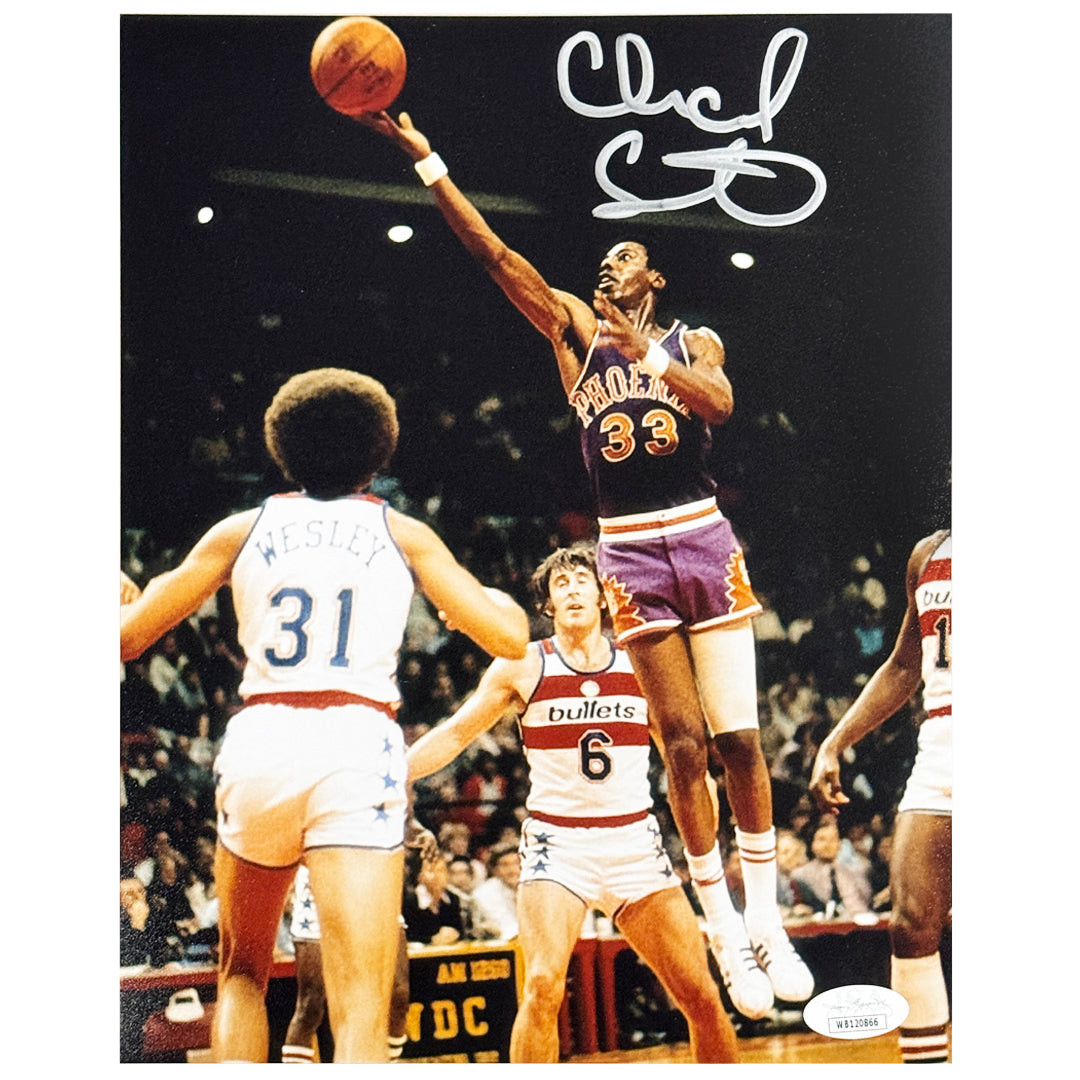 Charlie Scott Signed Phoenix Pose 2 Basketball 8x10 Photo (JSA) -