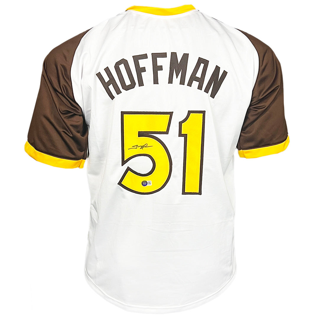 Trevor Hoffman Signed San Diego White Baseball Jersey (Beckett)