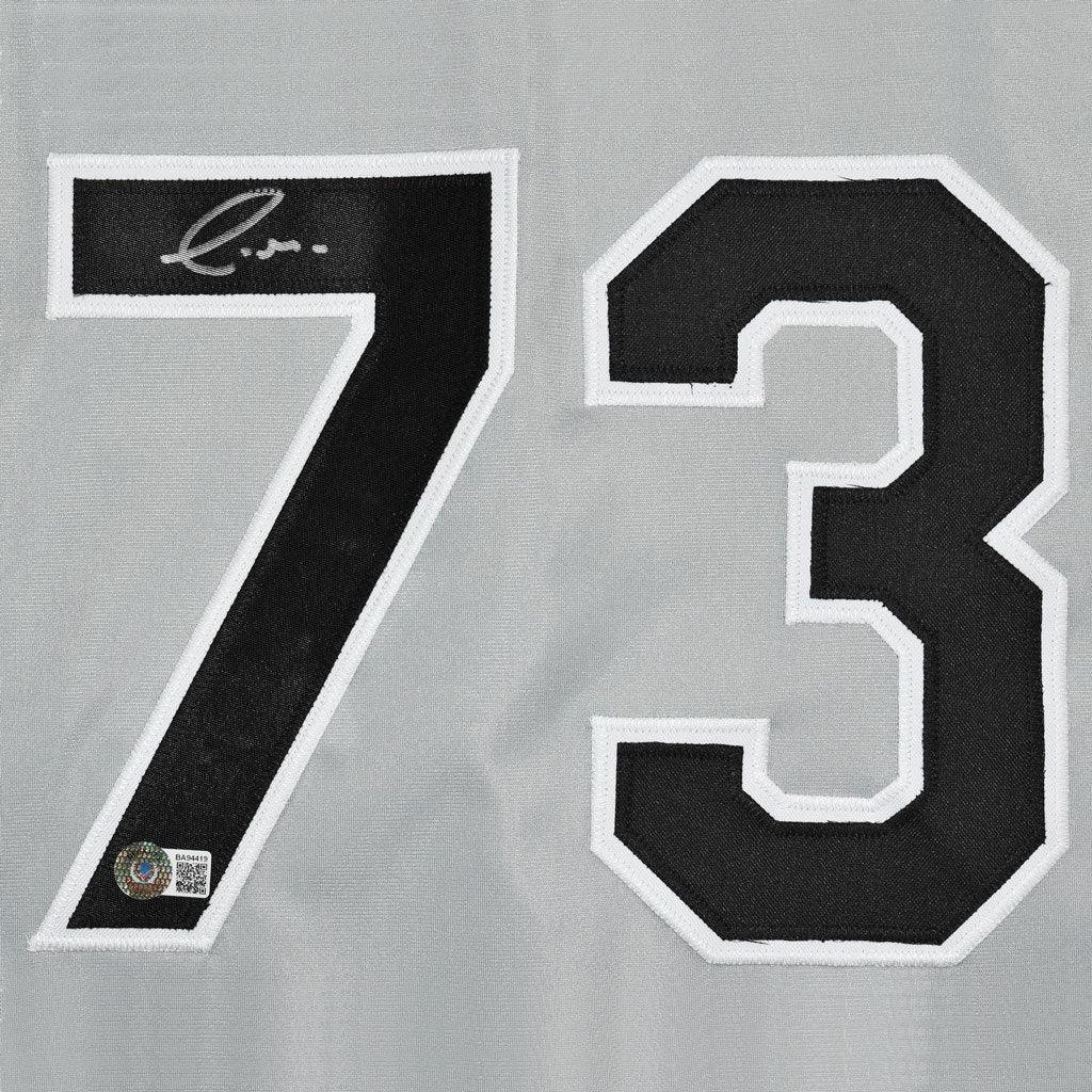 Yermin Mercedes Signed Chicago Grey Baseball Jersey (Beckett)