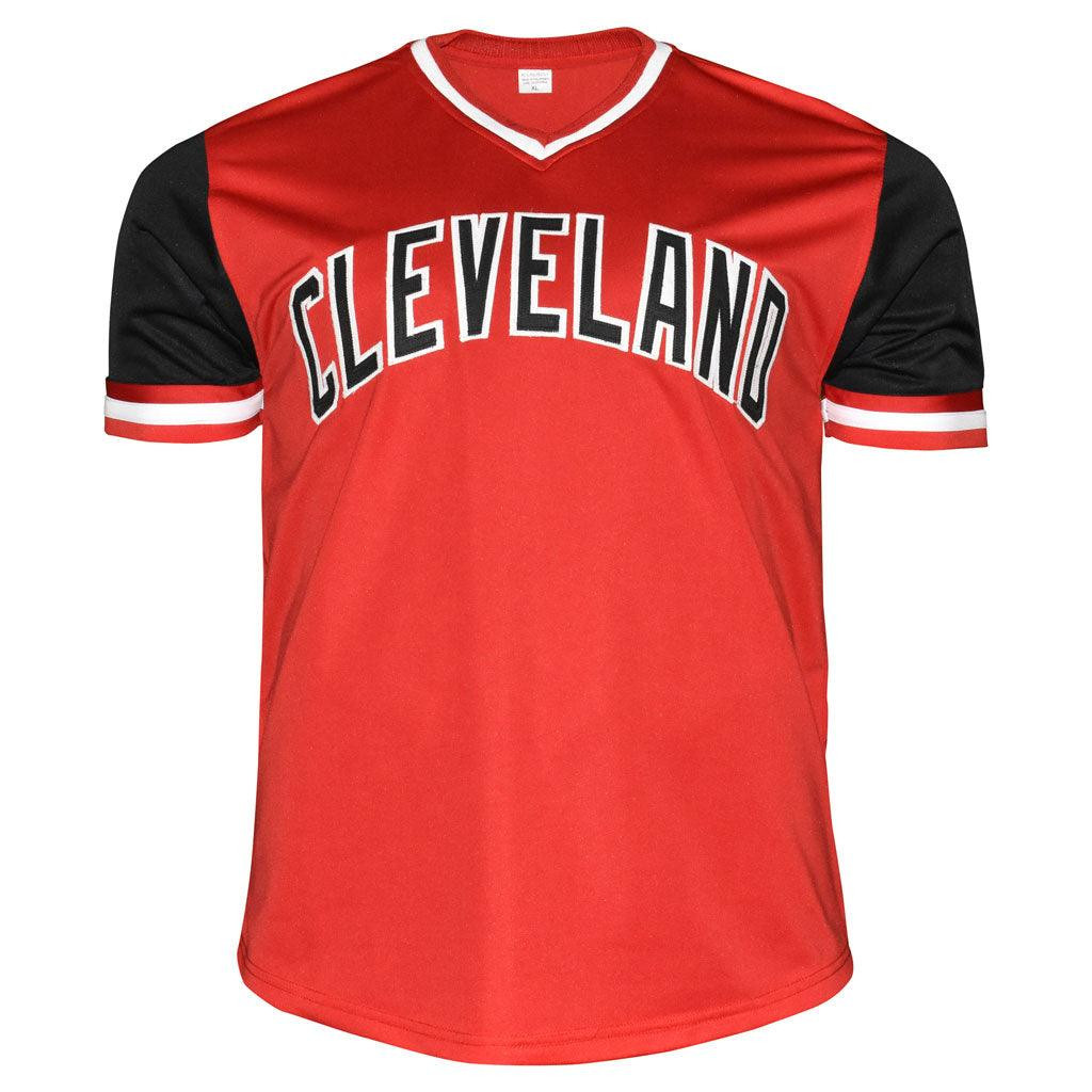Shane Bieber Signed Not Justin Cleveland Red Baseball Jersey (JSA) -