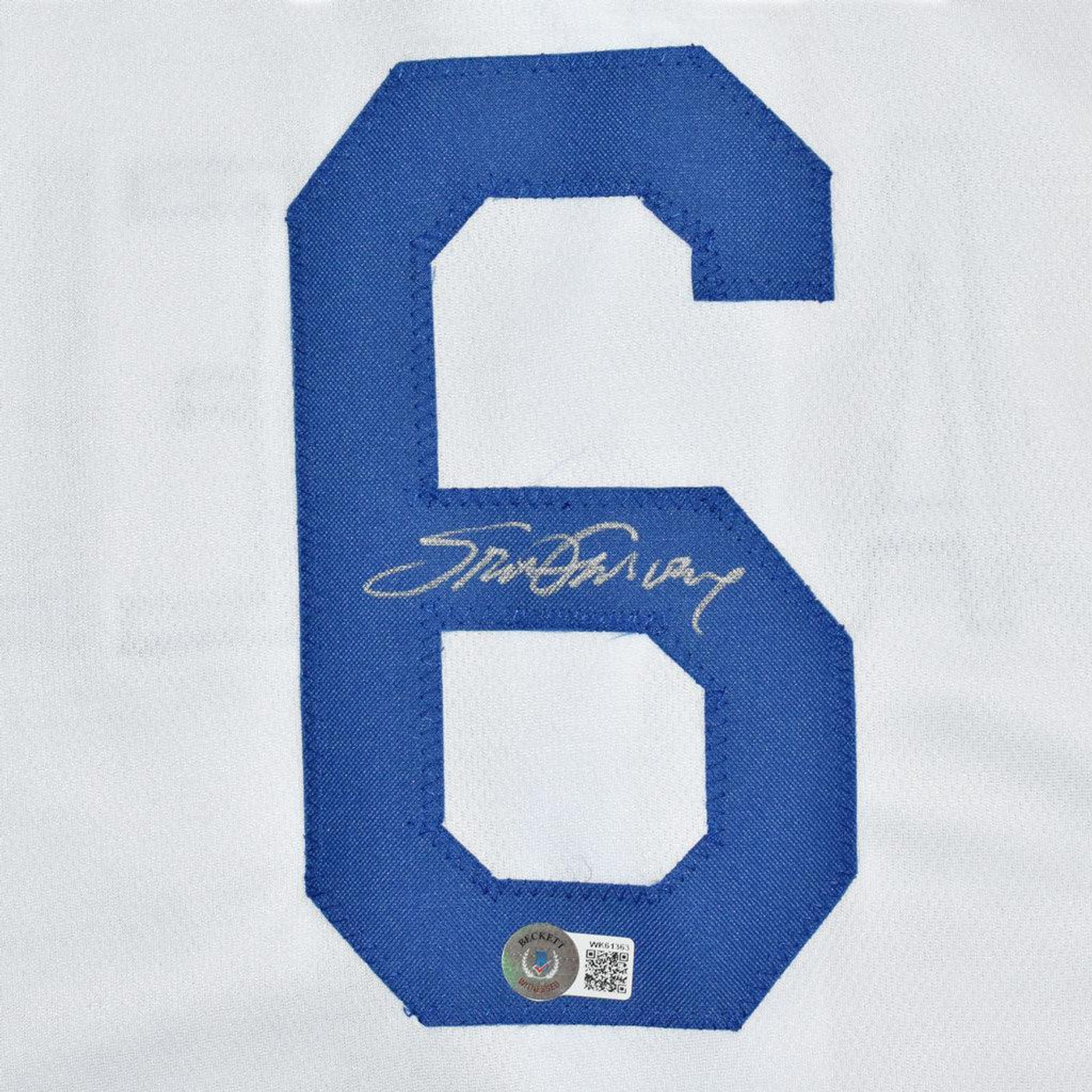 Steve Garvey Signed Los Angeles White Baseball Jersey (JSA)