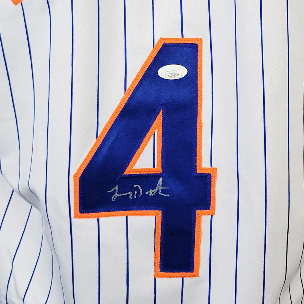 Lenny Dykstra Signed New York White Pinstripe Baseball Jersey (JSA)