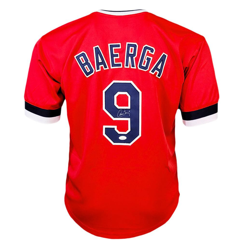 Carlos Baerga Signed Cleveland Red Baseball Jersey (JSA) -