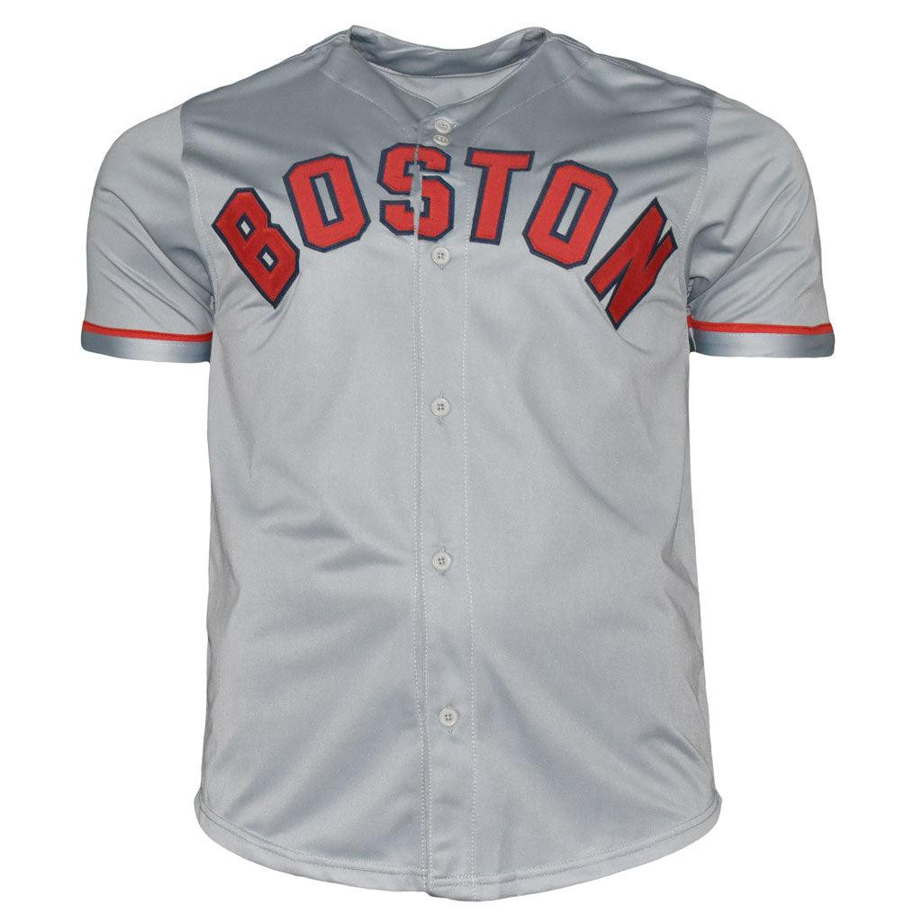 Curt Schilling Signed Boston Grey Baseball Jersey (JSA) -
