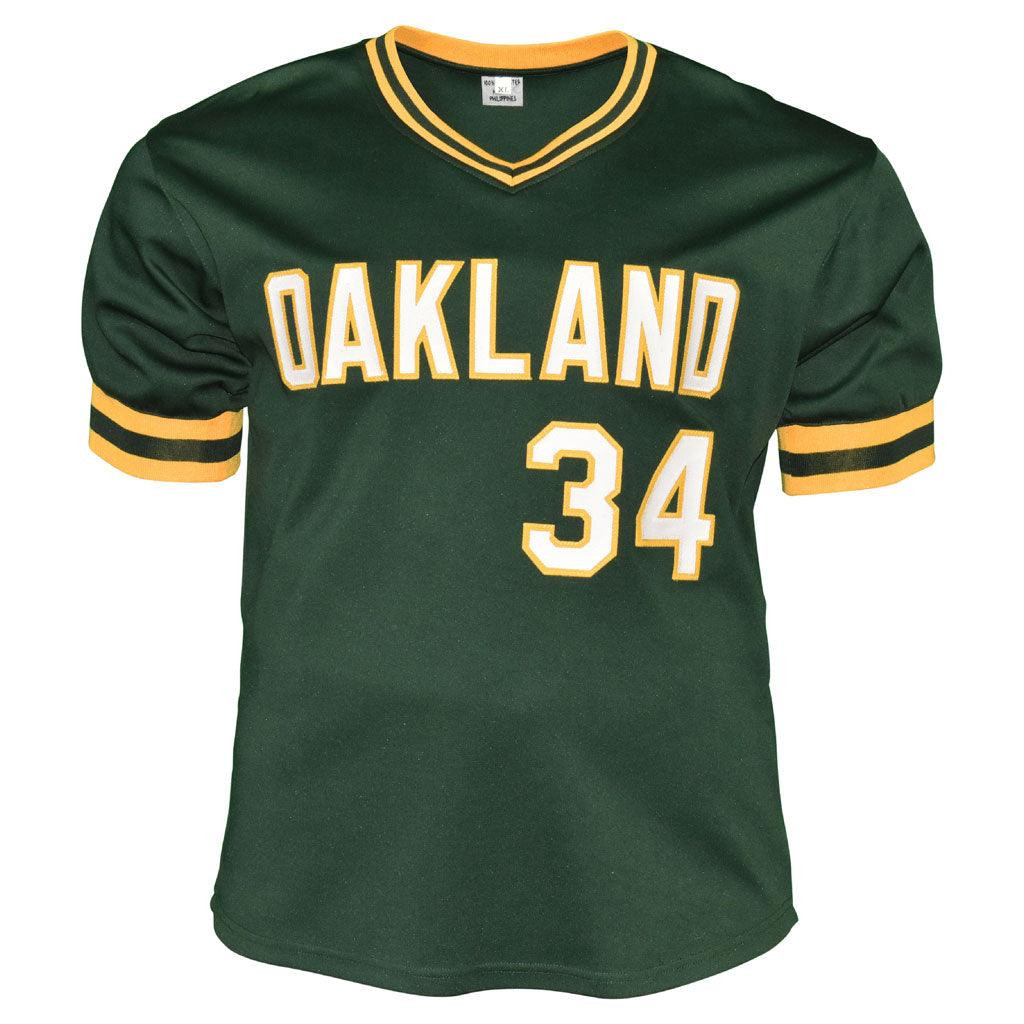 Oakland Athletics STEWART 34 ユニフォーム Dave Stewart Signed Oakland Green Baseball Jersey (JSA) -