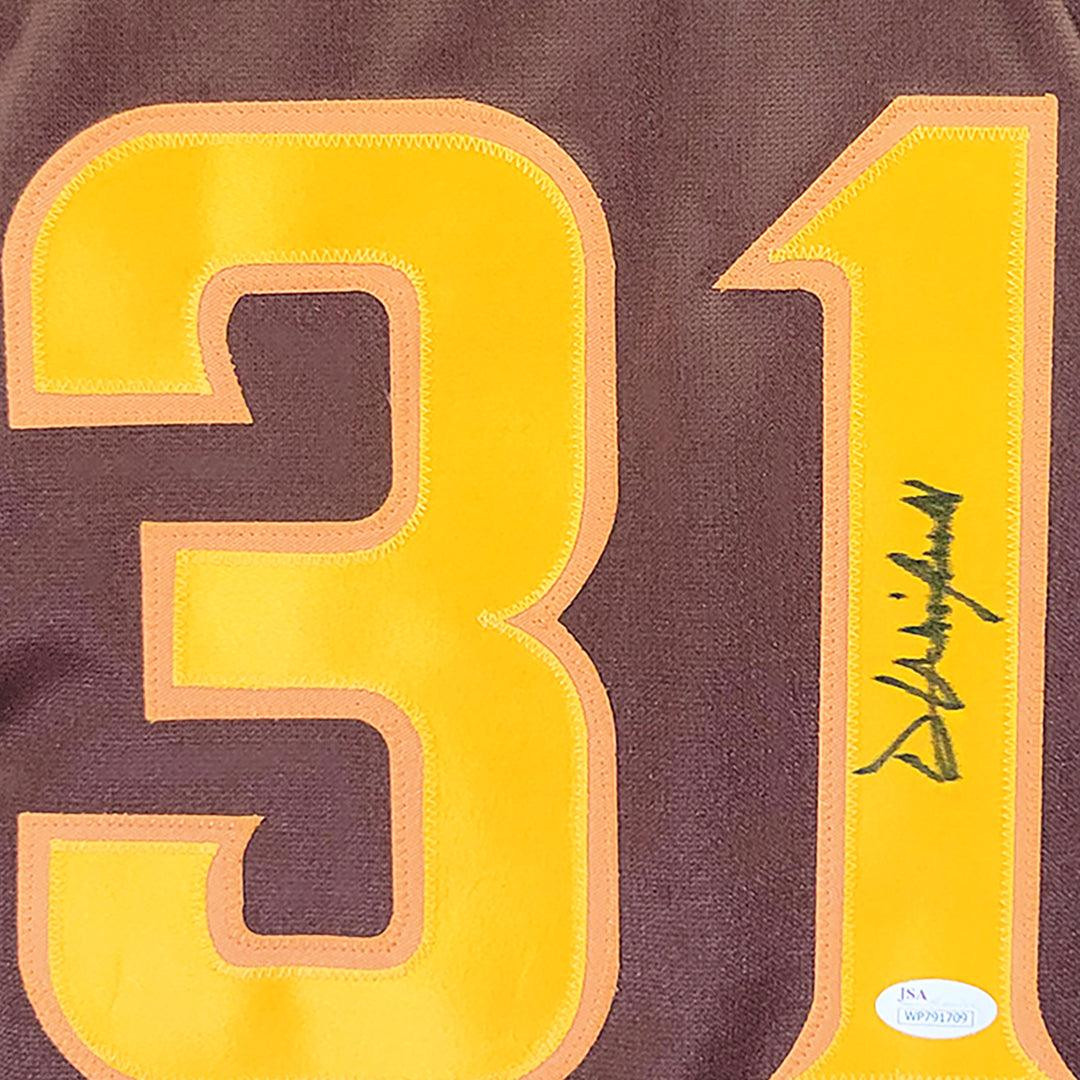 Dave Winfield Signed San Diego Brown Baseball Jersey (JSA) -