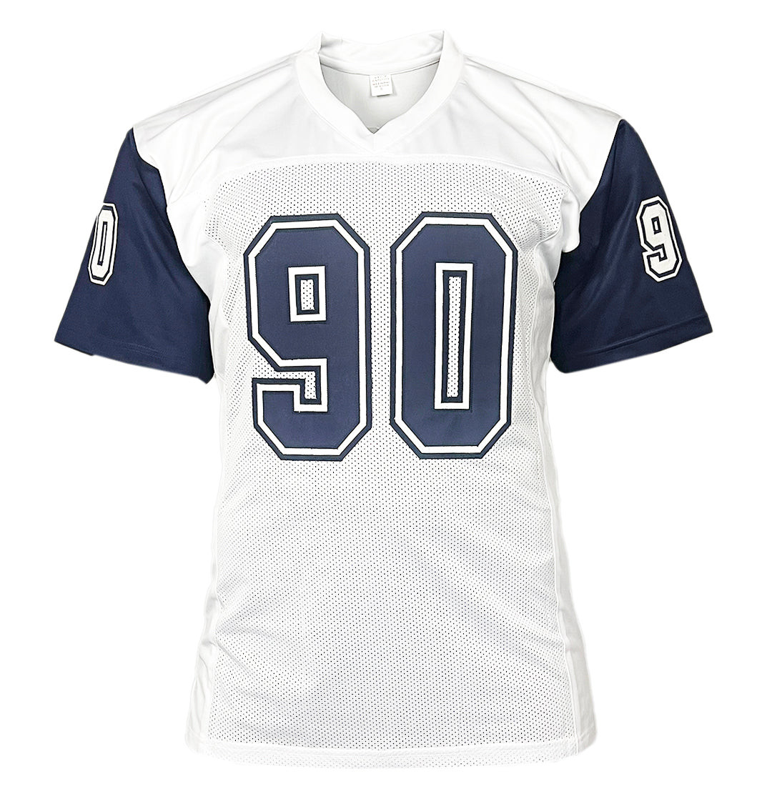 NFL カウボーイズ LAWRENCE 90 ゲームジャージ 白 44 Demarcus Lawrence Signed Dallas White Alternate White Football
