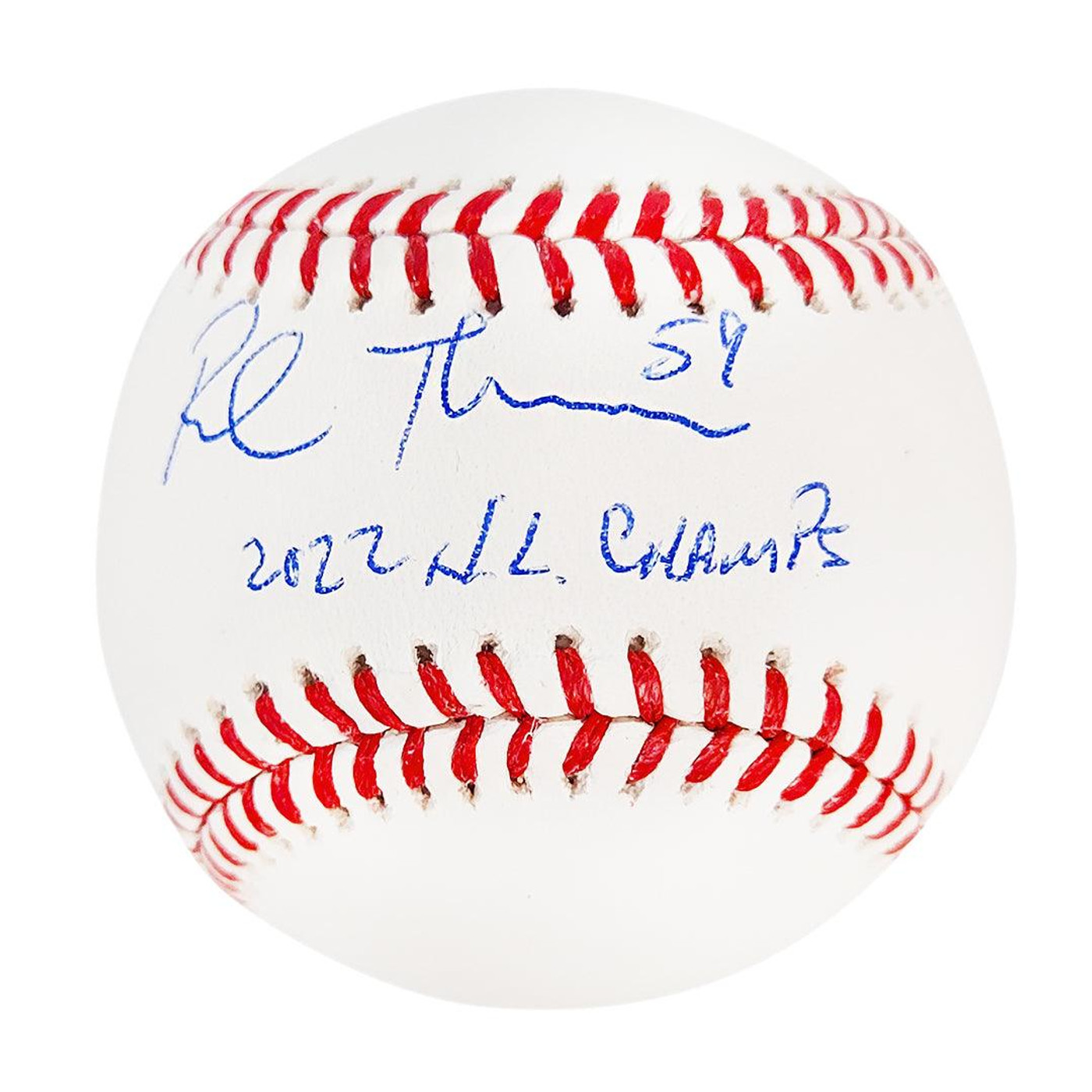 Rob Thomson Signed 2022 NL Champs Inscription Rawlings Official Major League Baseball (Beckett)