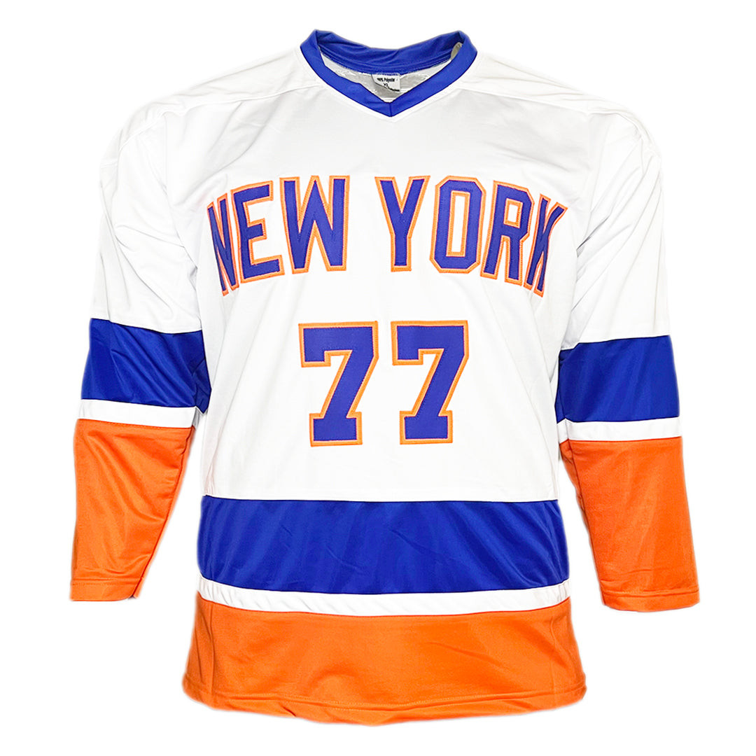 Pierre Turgeon Signed 1327 Pts Inscription New York White Hockey Jersey (JSA)