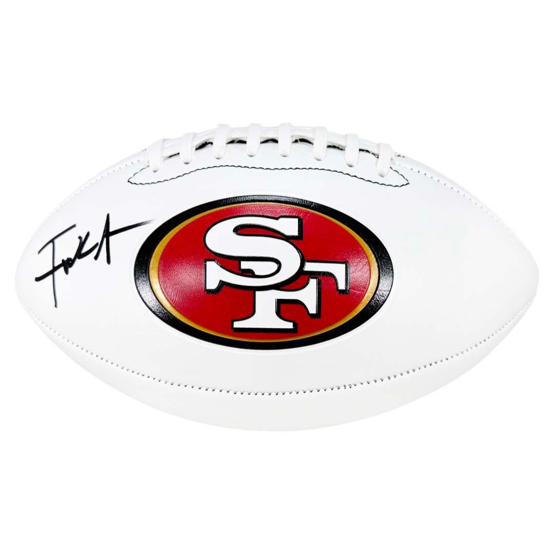Frank Gore Signed San Francisco 49ers Logo Football (JSA) -